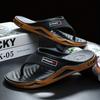Men's Flip-Flops Summer Beach Sandals Non-Slip Soft Thick Sole Casual Thong Sandals