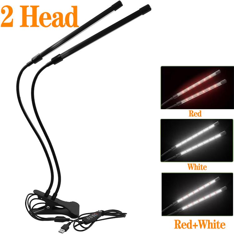 Светодиодная фитолампа для выращивания растений, фитолампа для комнатных растений с регулятором полного спектра, фитолампа для рассады цветов, фитолампа для дома