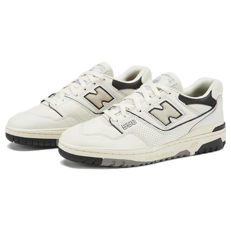 New Balance 550 Sea Salt Unisex Sneakers Cream Black BB550LWT