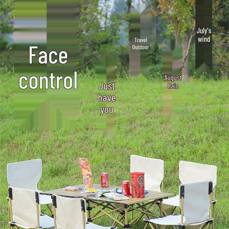 OEING Outdoor Folding Camping Table & Chair Set