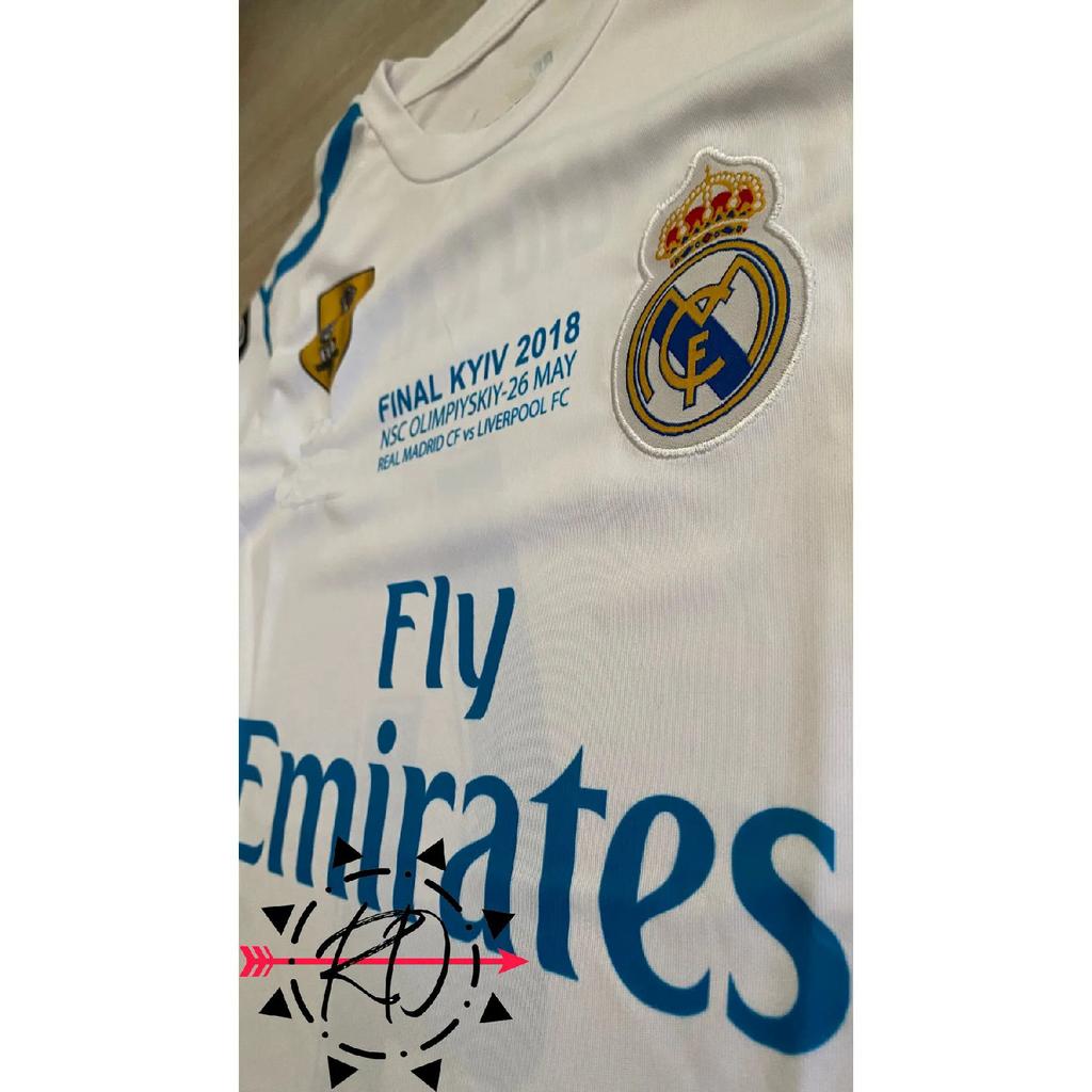 2018 Серхио Рамос белый домашний детский футбольный трикотаж Reellmadriid комплект из 4 штук с браслетом в подарок Afa2104