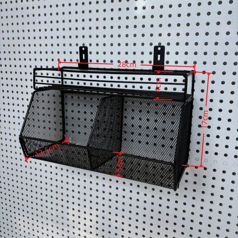 Eco-Friendly Odorless Metal Pegboard with No-Drill Hanging Baskets