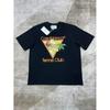2026 summer printed alphabet football pattern loose casual round neck short-sleeved T-shirt for men and women of the same style trendy brand