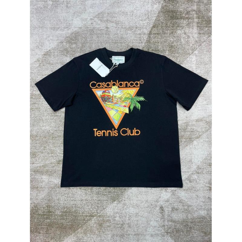 2026 summer printed alphabet football pattern loose casual round neck short-sleeved T-shirt for men and women of the same style trendy brand