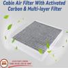 2533C-2 64119163329 Cabin Air Filter Set For BMW F10 F11 F18 535i 528i 650i 640i M6  64119272642 64119272641 CUK2533-2