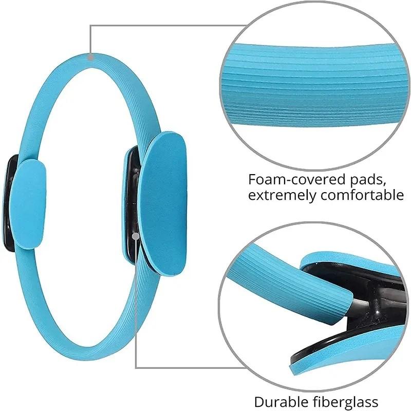 Yoga Assisted Pilates Circle Pelvic Floor Muscle Trainer for Beautiful Legs, Hips, Elastic Fitness Resistance Ring