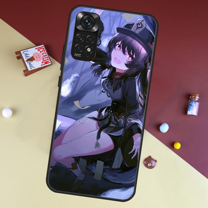 Чехол Hu Tao Genshin Impact для Xiaomi Redmi Note 8 9 12 10 11 Pro 8T 9S 10S 11S Чехол для Redmi 9 10 9A 9C 10C