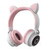 Cat Ear Headset Wireless Bluetooth Illuminated Comfortable Gaming Headphones with Adjustable