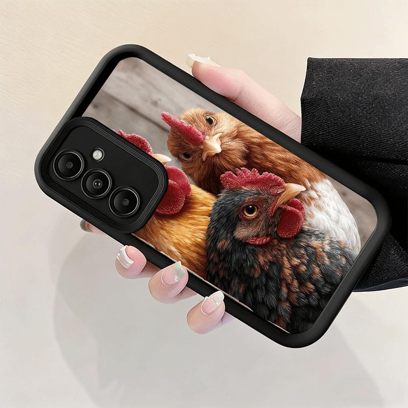 Чехол для телефона Samsung Galaxy S26 S25 Ultra S24 FE Курица Курица Петух Чехол S23 Plus S22 + S21 S20 5G Мягкий Силикон Funda