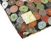 Senshishuin Nishijin Brocade Stamp Book Case Black Chrysanthemum in Full Bloom Pouch/Shrine (Lined) (Large)