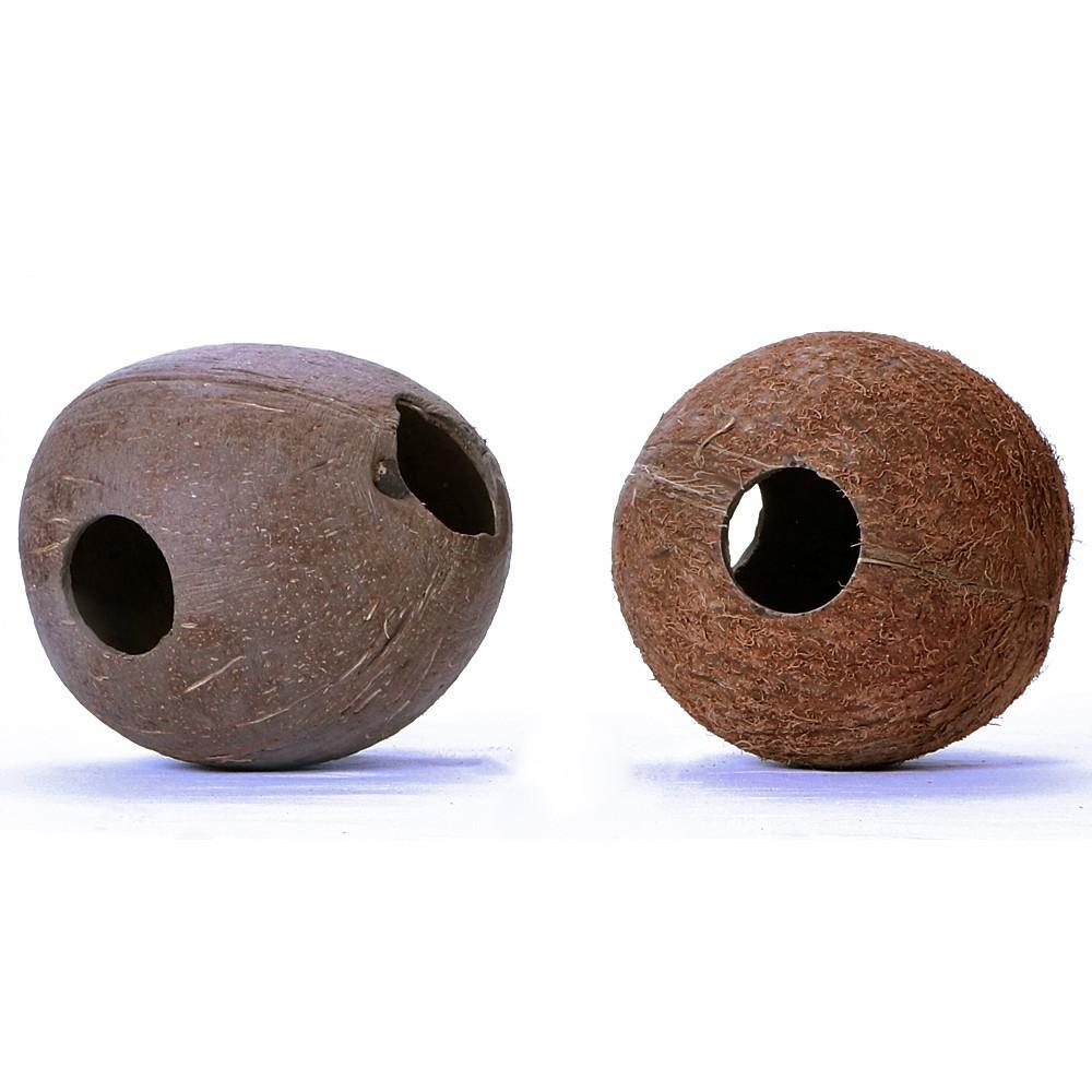 Natural Coconut Cave Hideout Natural Reptile Terrarium 10-12cm