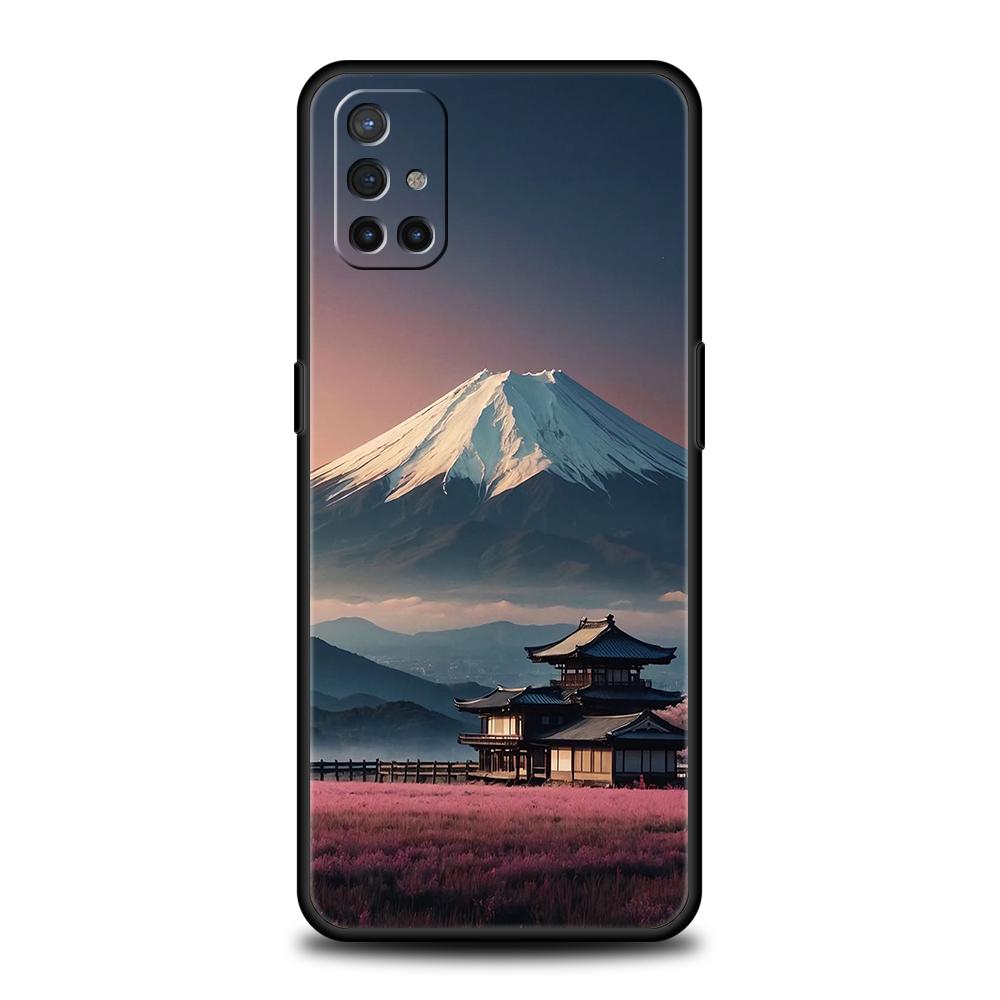 Чехол для телефона для OnePlus 13 12 11 10 9 Pro 9T 13R 12R 10R 9R 9RT 10T 8T Nord 2T CE 3 5G N30 Крышка Япония Гора Фудзи Цветение сакуры