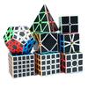 MFJS Moyu Carbon Fiber Sticker Magic Cube 2x2 3x3 4x4 5x5 Positive Pyrimid Megaminx Cubo Magico Children Kids Gift Toy