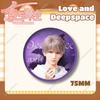 Love and Deepspace Sylus Rafayel Zayne Xavier Anime Cosplay 75MM Shiny Badge Emblem Brooch Pin Backpack Decor Game Fans Gift New
