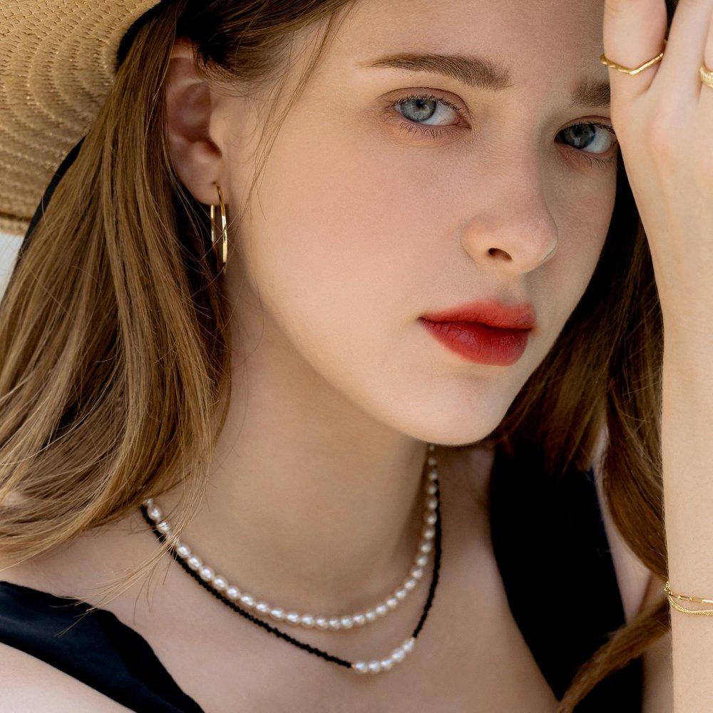 14K Black Bella Freshwater Pearl Necklace