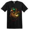 Mallard Duck T Shirt Colorful Realistic Wildlife Waterfowl Art Graphic Tee Print