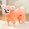 Pet Dog Dog Cat Clothing Supplies Autumn and Winter Velvet Dog Four-legged Panda Transformation Teddy Than Bear Magic Fight Corgi
