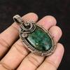Куприт Хризоколла Кулон Драгоценный Камень Кулон Медная Проволока Обернутый Кулон Медные Ювелирные Изделия Ручной Работы Женский Кулон Подарок Для Него Дизайнерский Кулон
