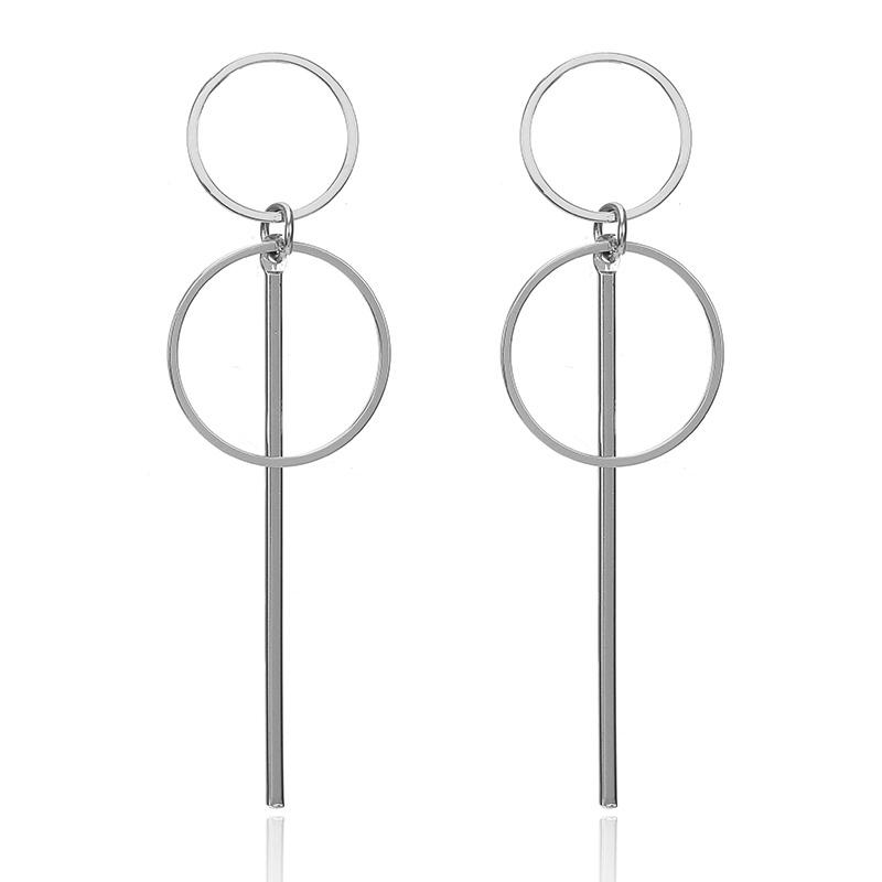 Statement Earrings For Women Geometric Metal Female Dangle Earrings Trendy Jewelry Accessories