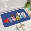 Cute B-b-bt21-es Bathroom Mat Anti-slip Absorb Water Long Strip Cushion Bedroon Mat Welcome Doormat