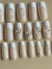 Nail Art Nail Piece French Double Butterfly Wearing Nail Special Nail Piece Fake Nail Nails