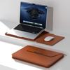 Detachable Stand Laptop Sleeve MacBook Air 13 14 Inch With Built-in Mouse Pad PU Leather Protective Case