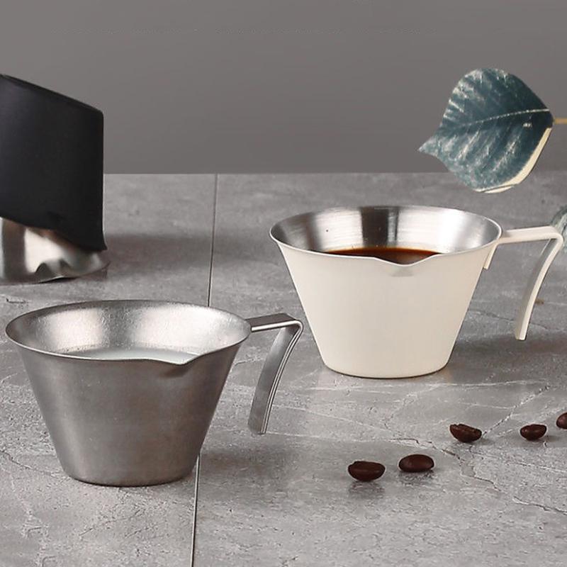 100 мл чашка для экстракции эспрессо из нержавеющей стали 304 с направляющим носиком практичная чашка для унции кухонные аксессуары для кафе