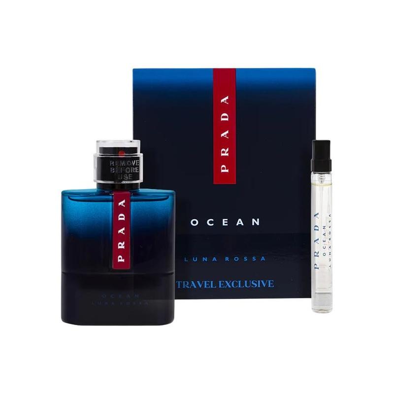 Prada Набор мужского парфюма Luna Rossa Ocean Парфюм EDP Мужской Фужерный Аромат 100 мл + 10 мл