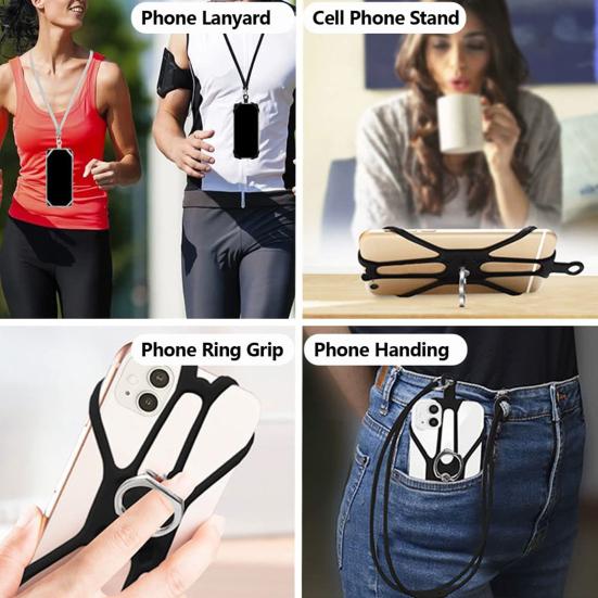 Phone Lanyard Flexible Resistant Wear Universal Quick-Release Simple Installation Phone Fit Cell Rope Lanyard