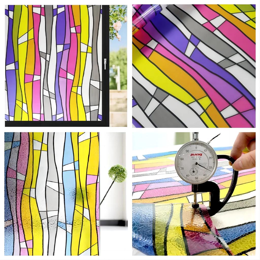 Пленка для защиты окон, витражные наклейки, декоративная тонировочная пленка для окон для дома, неклейкие наклейки на окна, защищающие от ультрафиолета