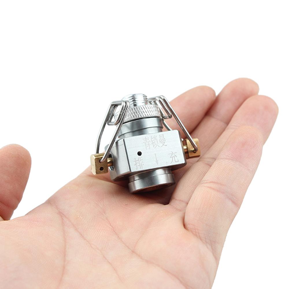 Переходник для заправки газа с клапаном заправки. Выпускной клапан. Переключатель канистры. Конвертер газового баллона.