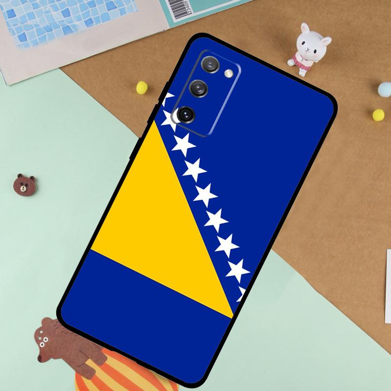 Мягкий чехол с флагом Боснии для Samsung Galaxy S24 Ultra S9 S10 S20 S22 S23 Plus S21 FE S25 Ultra Чехол Funda