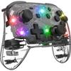 Switch Controller, Pro Controller for Switch/Switch Lite/Switch OLED, Adjustable Turbo, Vibration Motion, Gyro, Transparent