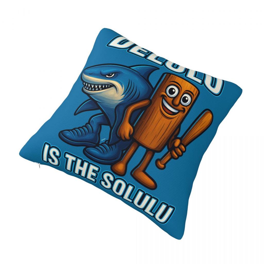 Мем про отмирание мозга Итальянский Отмирание мозга Тунг Тунг Тунг Саху Наволочка Подушка Полиэстер Наволочка Морден Для дивана Автомобиля Домашний декор