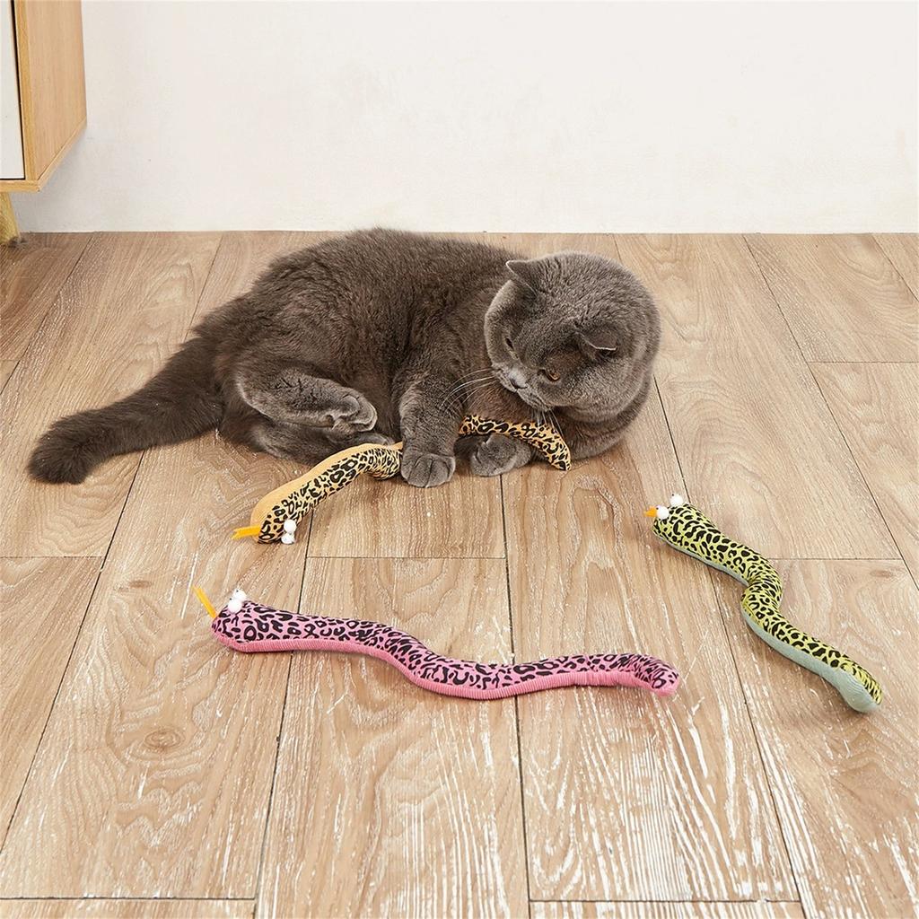 Extra Large 18" Catnip Toys/ Kick Sticks/- Kick Sticks (Leopard) (s Filled with 1 Oz Premium Canadian Catnip)