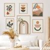 Boho Abstract Geometric Line Leaves Posters Wall Art Canvas Painting Print Pictures Modern Living Room Interior Home Decoration