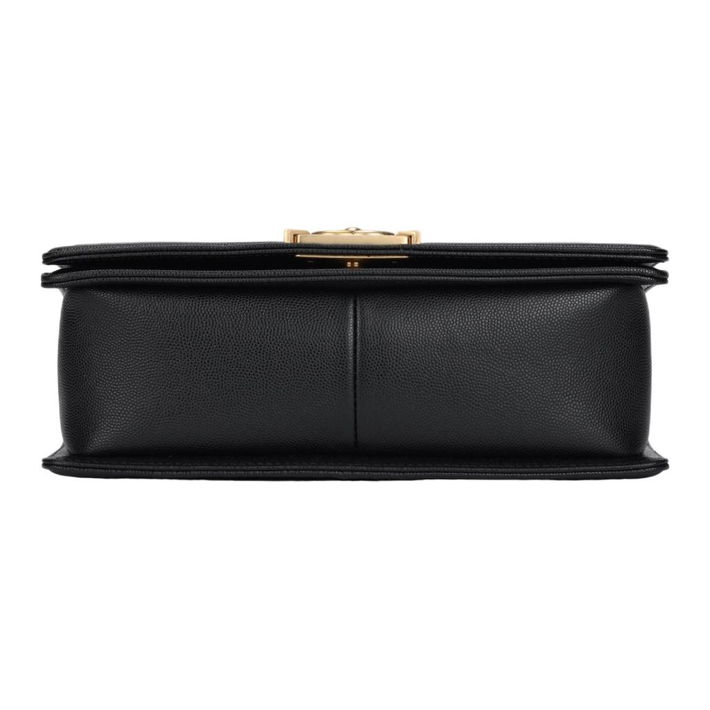 CHANEL Boy Handbag Calfskin & Ruthenium-Finish Metal Black A67086-Y83339-94305