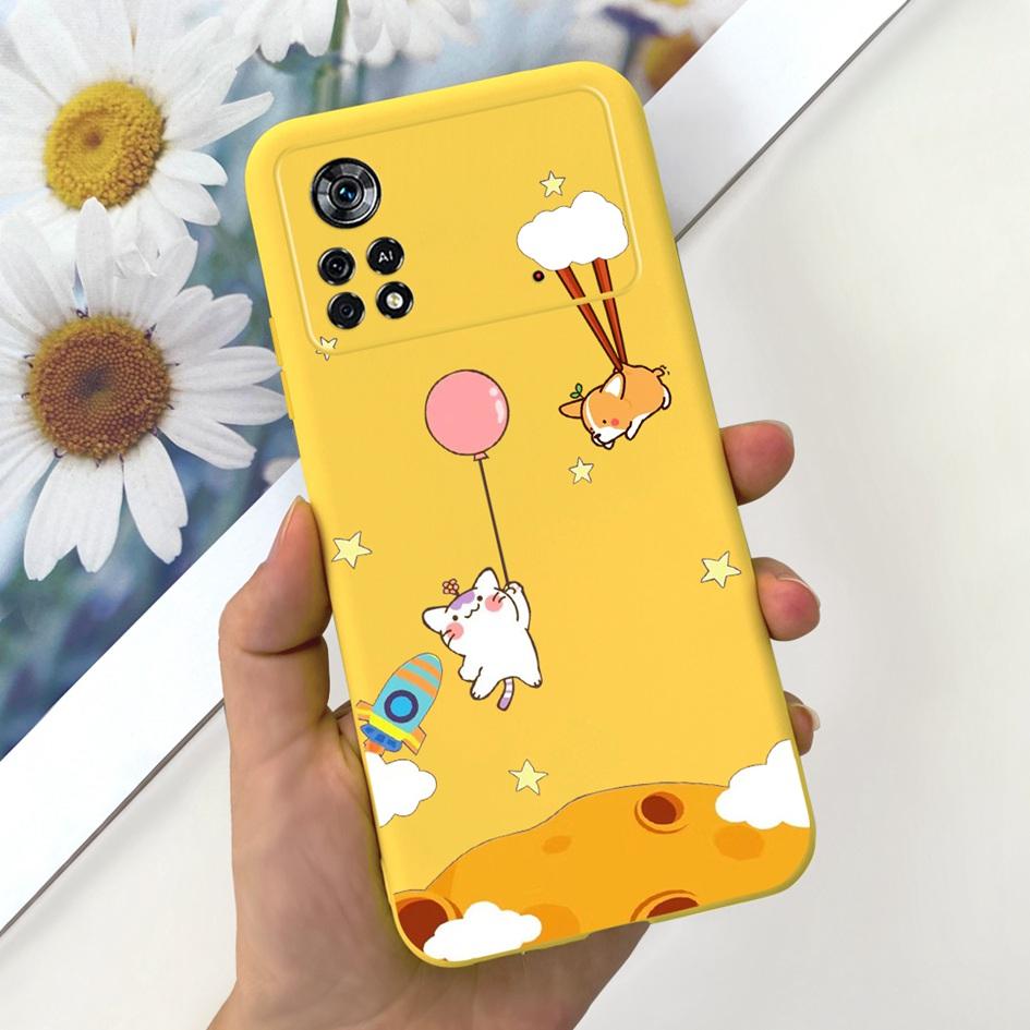 For Xiaomi Poco X4 Pro 5G Case Cute Astronaut Shockproof Silicone Soft Funda Phone Cover For Xiomi Poco X4 Pro Protective Bumper