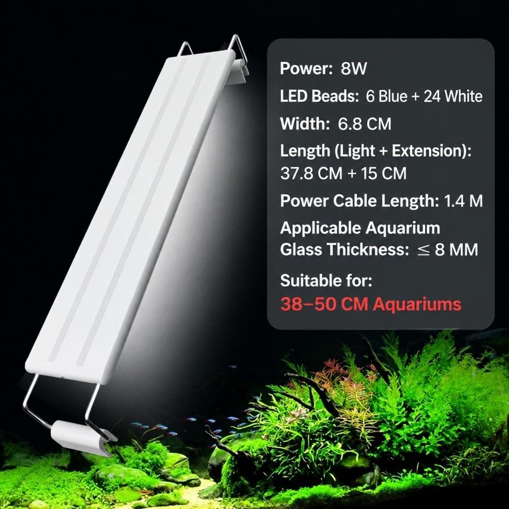 Clip On Aquarium LED Light Super Slim Submersible Aquarium Lamp Fish Tank Light Fish Tank Lighting
