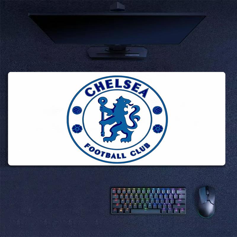 Подушка с принтом Chelsea F.C Нескользящий Коврик для ноутбука, планшета, большой коврик для мыши XXL Коврик для мини-ПК с заблокированным краем