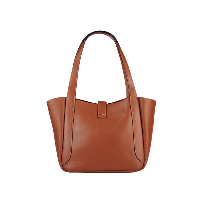 COACH Hadley 28 Turnlock Gold Metal Hardware Cow Leather Tote Bag Shopping Bag Shoulder Bag Large Women's Brown