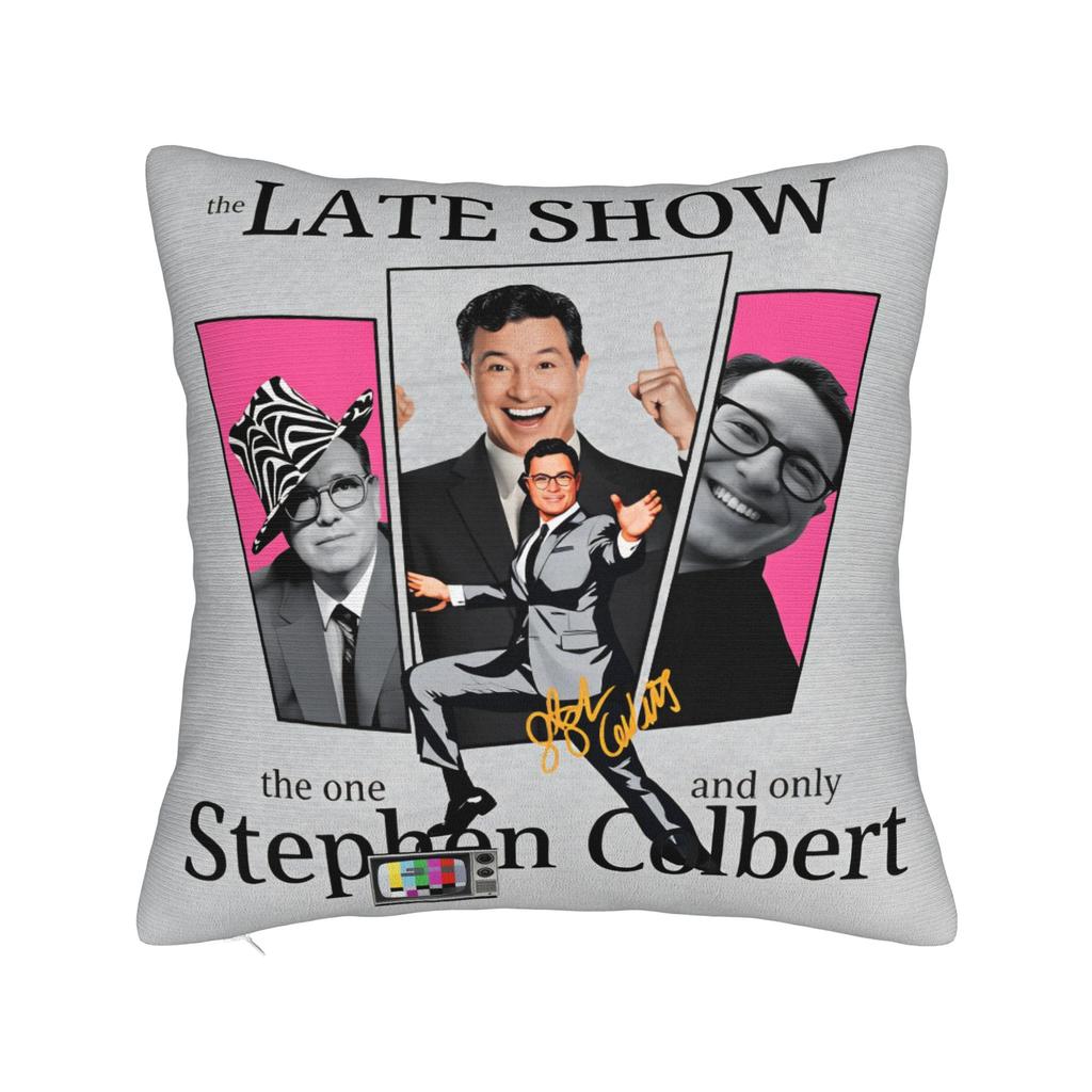 The Late Show With Stephen Colbert Pillowcases Cute Funny Pillow Case For Sofa Car Home Decor Print Pillow Cover