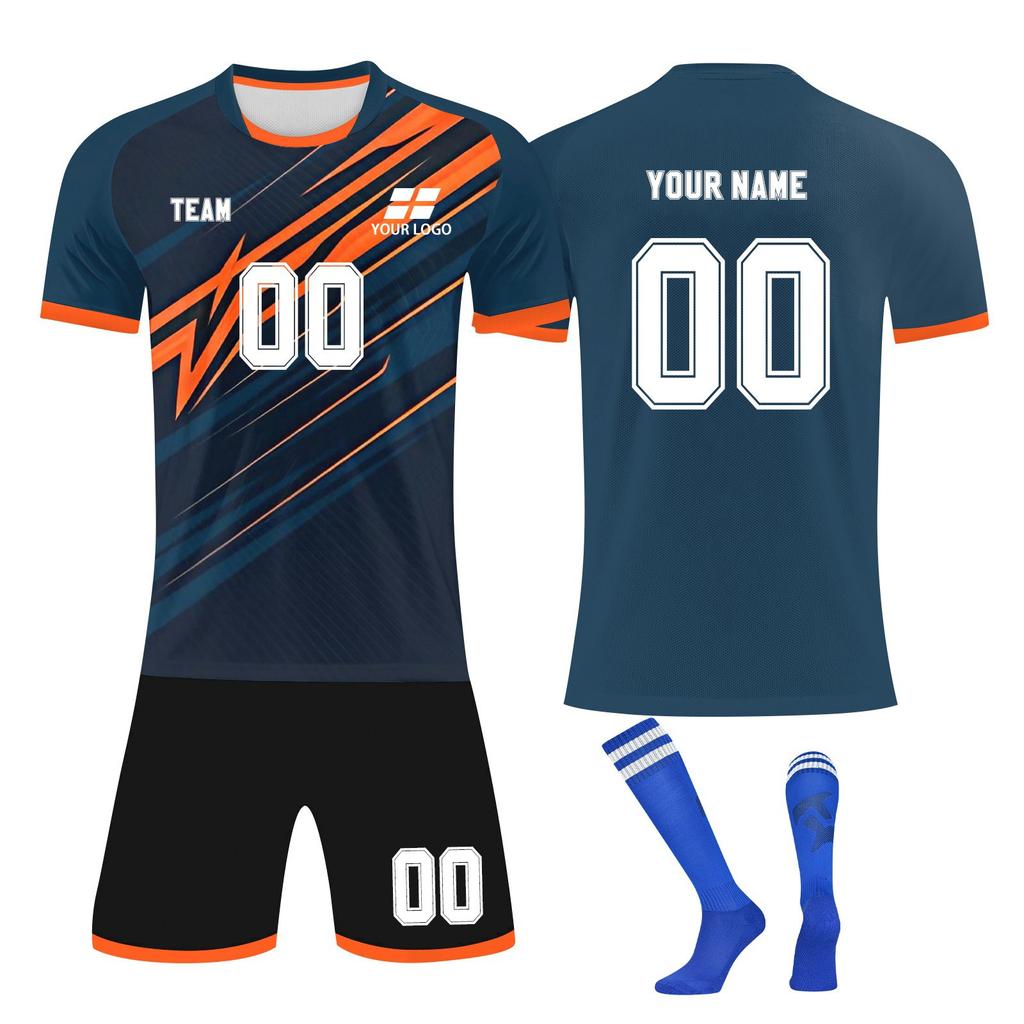 Комплект персонализированных рубашек для мужчин и девочек с именем и номером, футбольные майки на заказ для мальчиков, тренировочный костюм