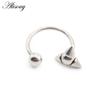 Alisouy 1PC нержавеющая сталь конус шип женский губа лабрет нос кольцо дайт пирсинг ювелирные изделия ушной обруч козелок хрящ спираль серьга