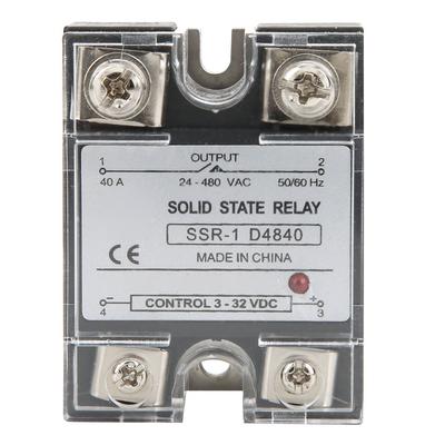 SSR40DA Твердотельное реле SSR Твердотельный модуль Управление постоянным током Переменный ток 40А 332В постоянного тока