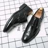 British Men Dress Shoes Plus Size 38-48 Elegant Men Buckle Leather Shoes Men Formal Social Shoes Men Oxfords High Quality Shoes