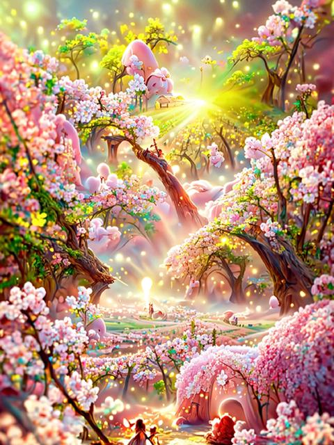 Полный дрель алмазная живопись мечта розовый сад пейзаж вышивка крестиком Алмазная вышивка DIY художник украшение для гостиной стены