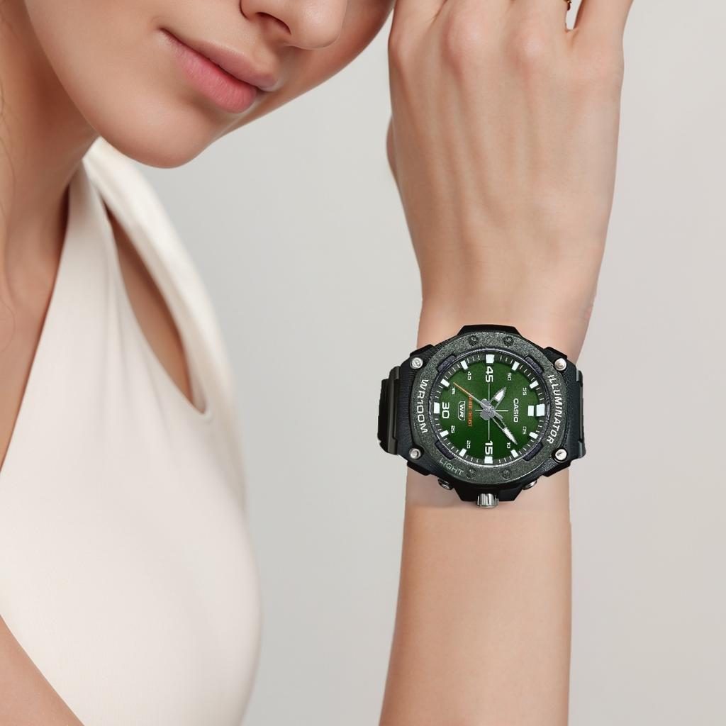 Casio Унисекс Стандартная серия Зеленые часы MW-620H-3AV MW-620H-3AV