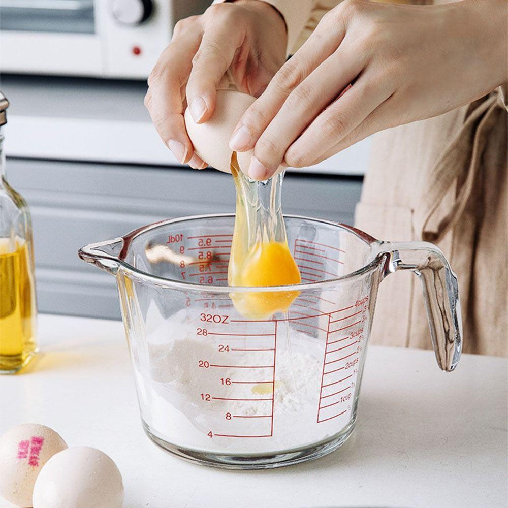 Oven Safe Measuring Cups with Scale Transparent Milk Cup Liquid Measuring Cups Baking