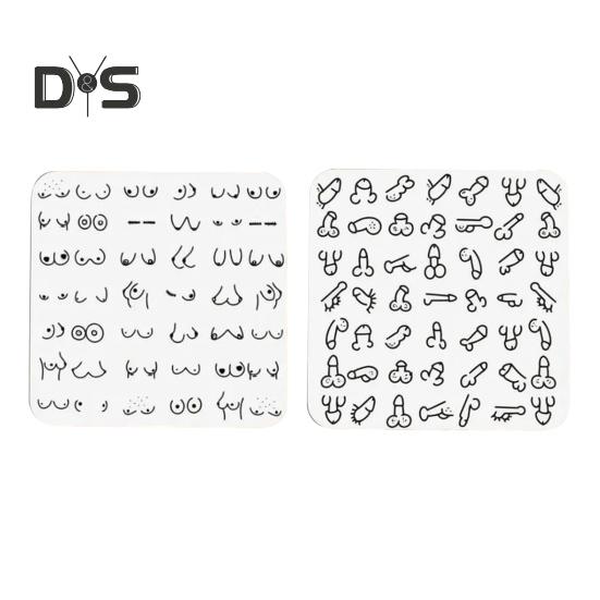 Забавный Willy Coaster Юмористические подставки для напитков Новинка Подарок для розыгрыша для взрослых Подставки для игровых вечеринок Домашний декор